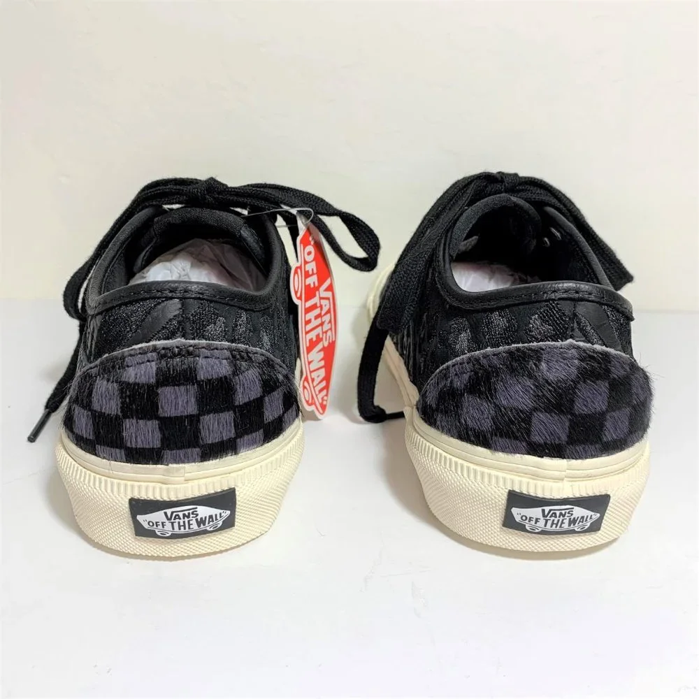 Vans x Billy’s Bess Ni Sneakers Limited Edition Leather Black Animal Size 6 NEW